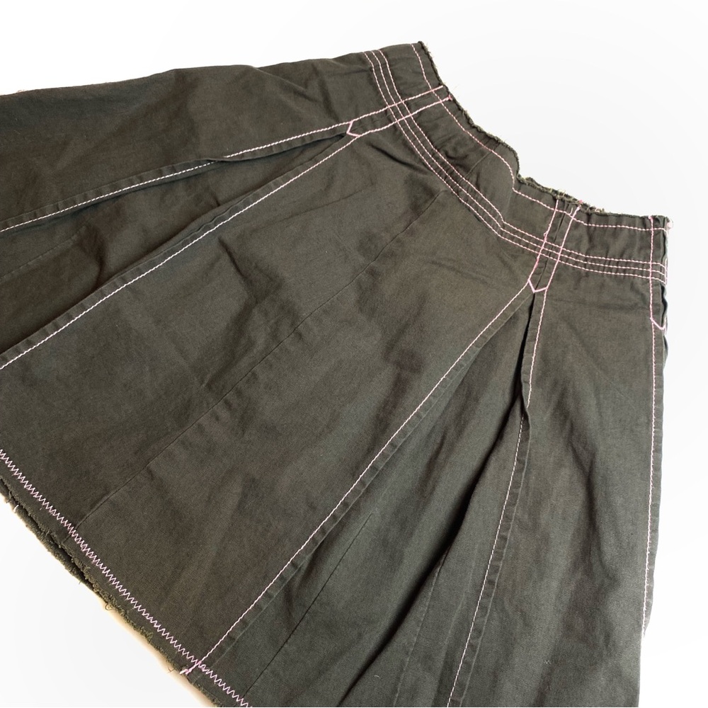 Army Green and Pink grunge skater skirt